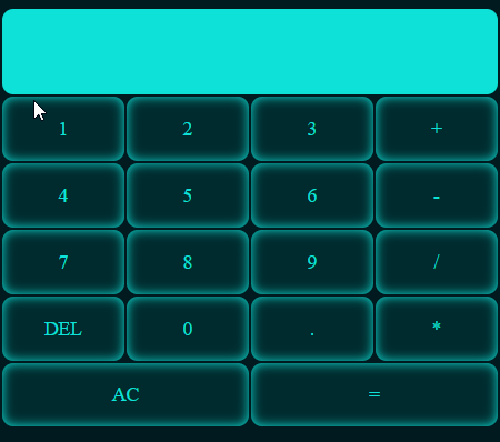 preview of the small calculator